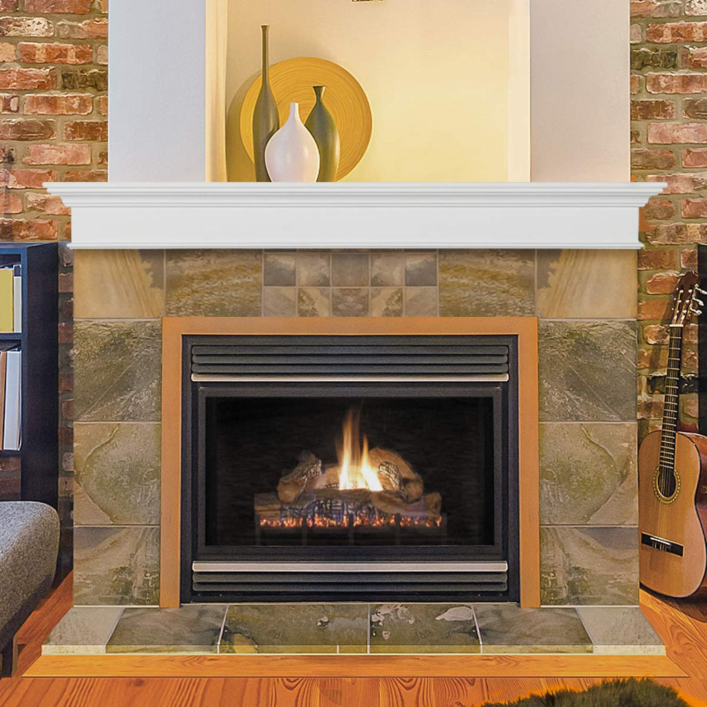 610-60 Henry Fireplace Mantel Shelf MDF, 60", White Paint