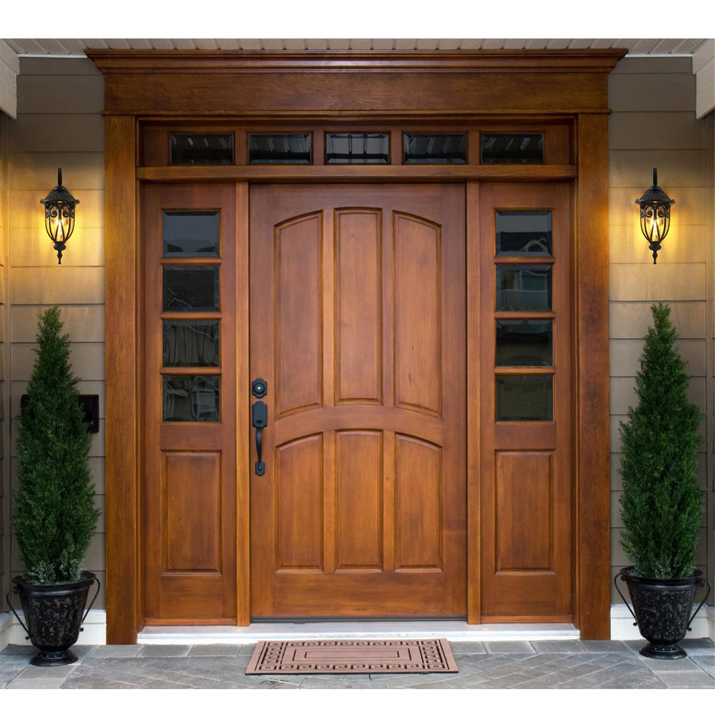Large Dusk to Dawn Outdoor Wall Light for Garage, 23 Inch Bronze Exterior Wall Lantern Sconce for Porch, Waterproof