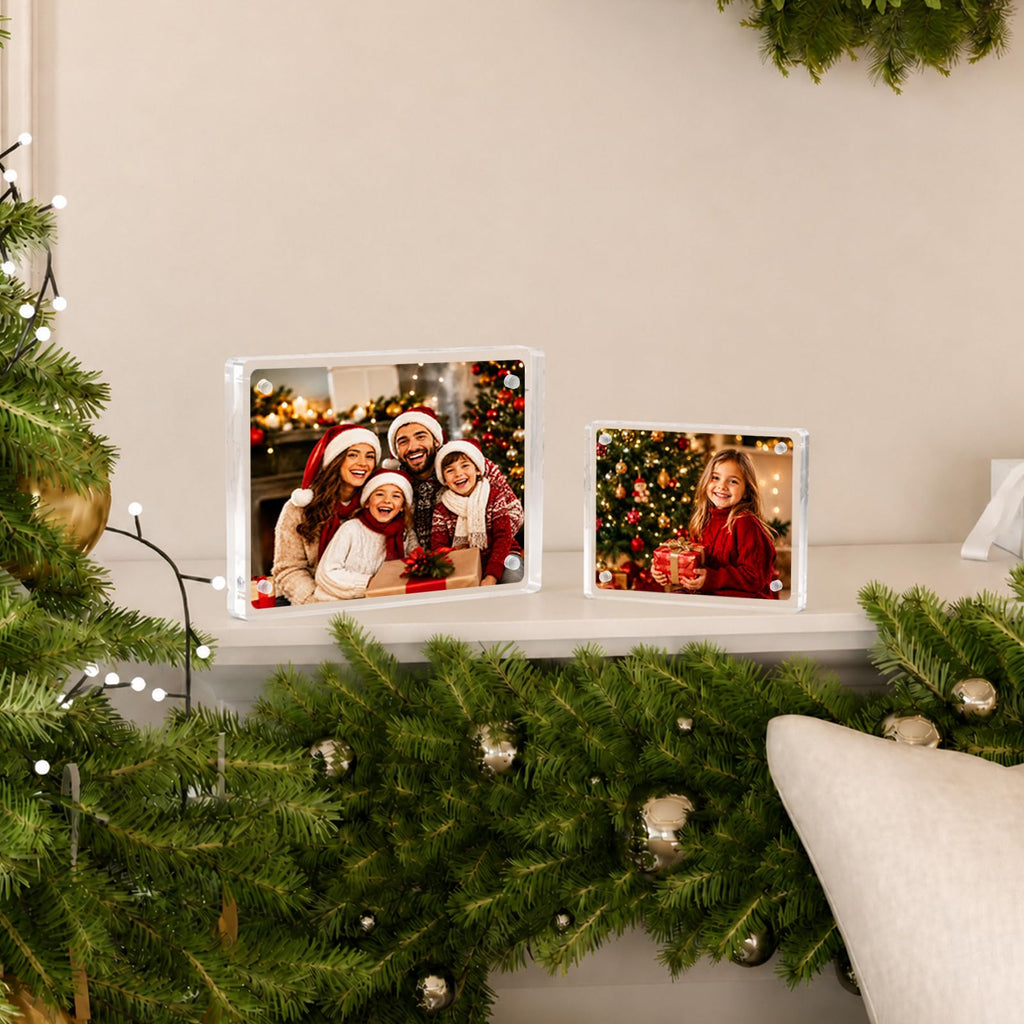 6x8 Acrylic Frame 3Pack 20mm Thicker Frameless Clear Picture Frame