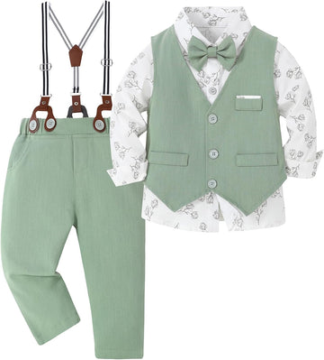 Toddler Suit Boys Formal Wedding Outfit Dress Baby Clothes