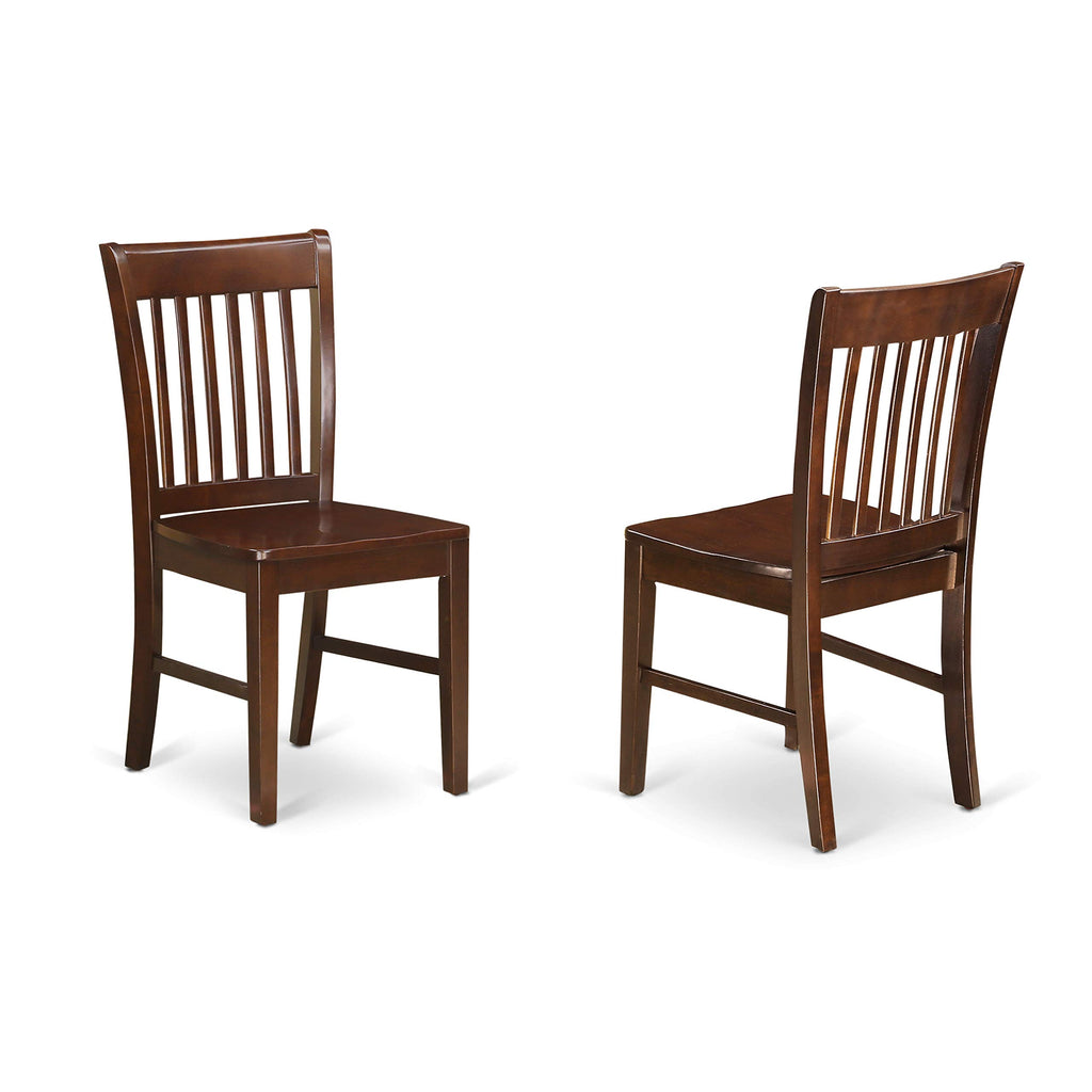 West Furniture 7 Piece Dining Set Consist of a Rectangle Solid Wood Table and 6 Kitchen Room Chairs