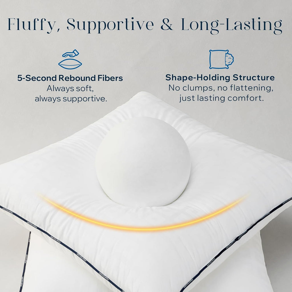 12x20 Pillow Inserts, Lumbar Pillows with Cotton Cover, 1 Pack