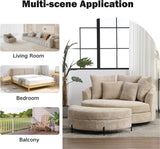Luxe Oversized Lounge Chair and Ottoman