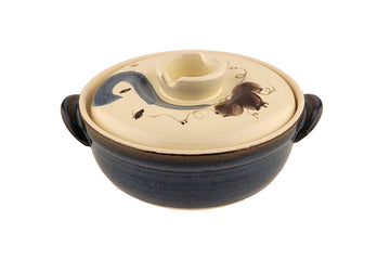 Ceramic/Clay Cooking Pot, Japanese Donabe, Chinese Ceramic/Casserole/Earthen Pot Cookware Stew Pot Stockpot with Lid