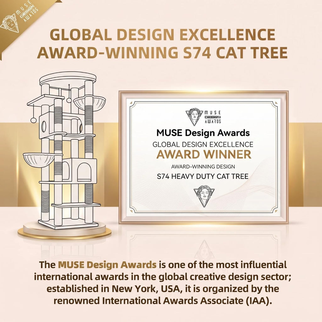 74in Heavy Duty Cat Tree Tower for Indoor Cats Large Adult