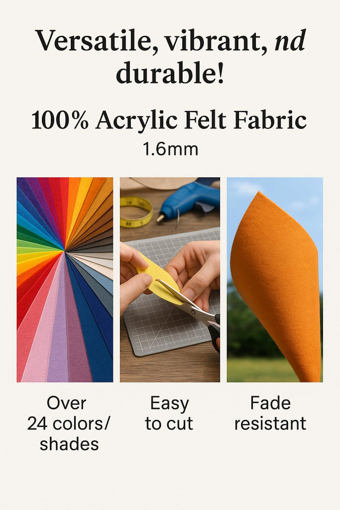 Felt Acrylic 38 Navy Blue Upholstery Fabric by The Yard