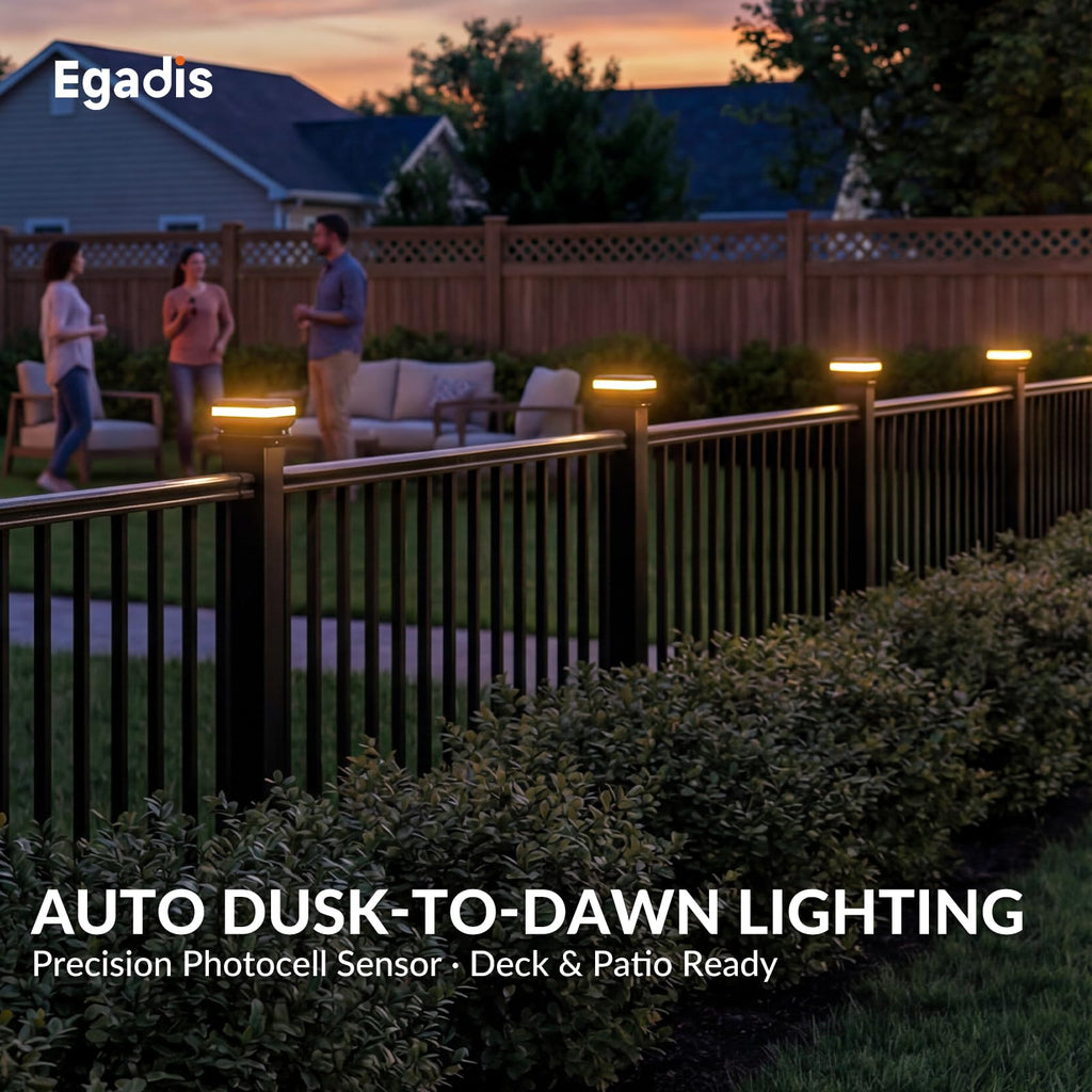 3 Pack 36 in x 6 ft Modular Aluminum Deck Railing Kit with Light