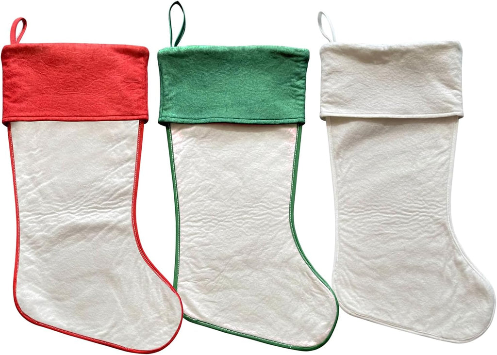 Personalized Needlepoint Christmas Stockings, 2D Plush Angel Stockings with Names, Xmas Stocking for Kids, Holiday