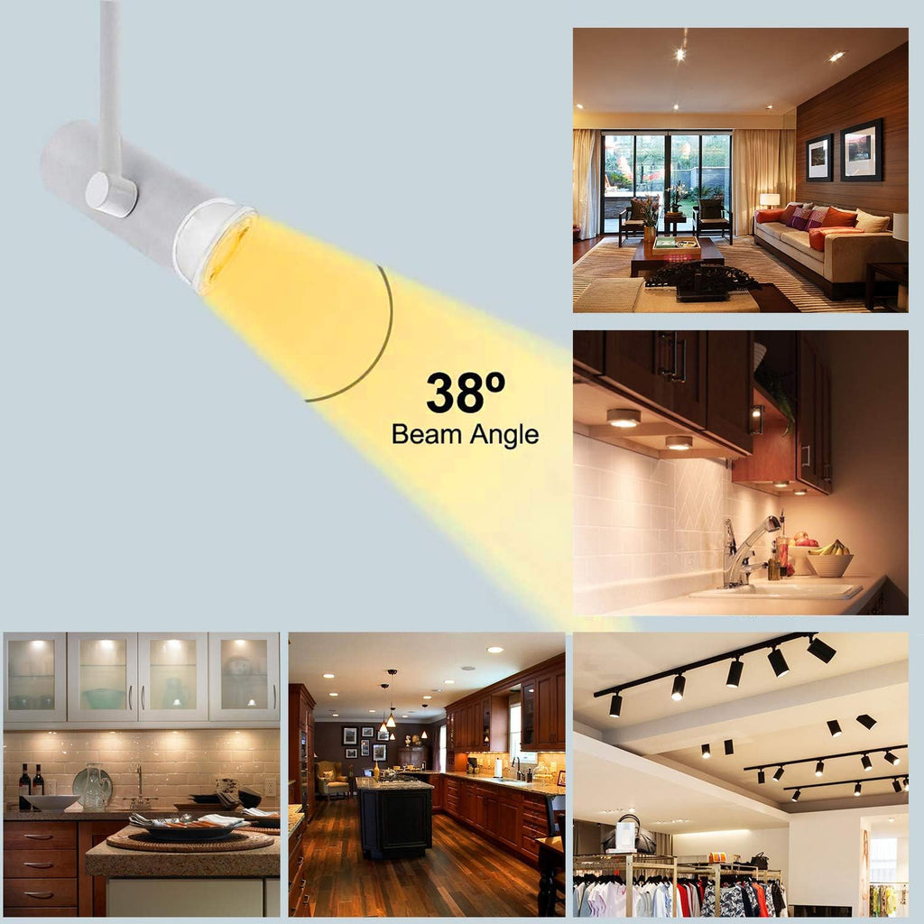 5W MR11 GU4 LED Light Bulbs 12V 20W 35W 40W Halogen Bulb Replacement Soft Warm White 3000K Recessed Spotlight Lamp