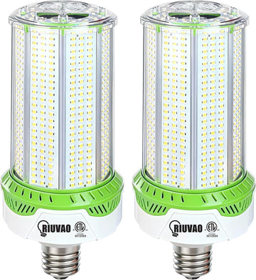 2 Pack 100W LED Corn Bulbs, 15000LM 5000K Daylight Super Bright LED Corn Light Bulb, E26/E39 Base for Warehouse