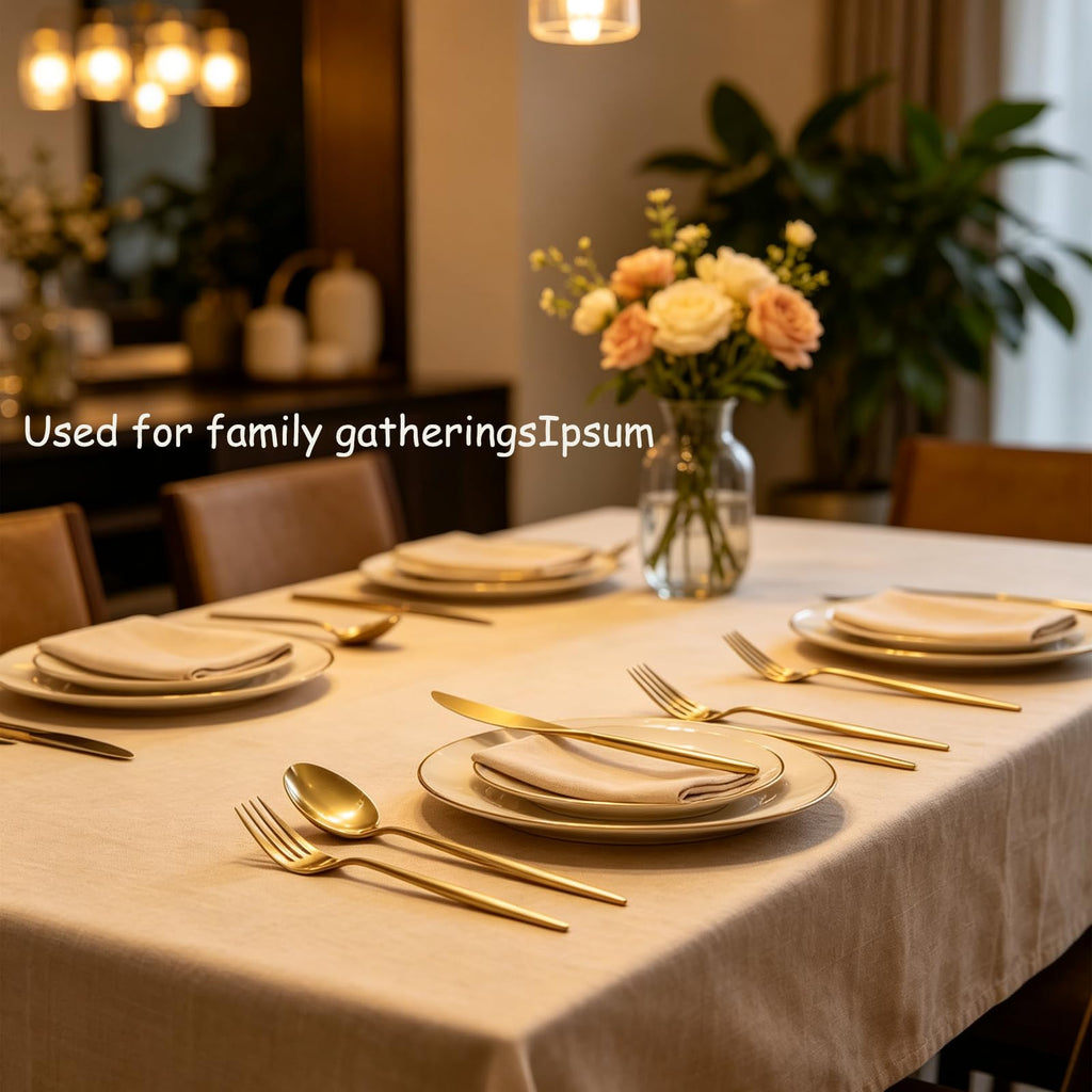 Gold Silverware Set 600-Piece - Premium Stainless Steel Flatware Set for 120, Luxury Gold Cutlery Set with Spoons
