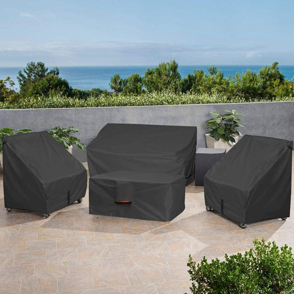 Rectangular Fire Pit Table Cover 48 x 28 inch, Black