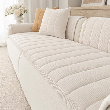 Pet Friendly Couch Cover, Non Slip Sectional Sofa Cover for L Shape Couch.