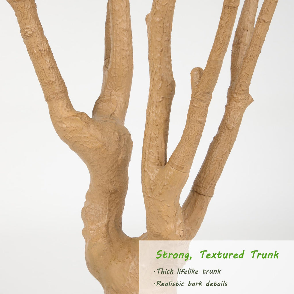 Majestic Faux Olive Tree 9ft - Artificial Olive Tree Indoor & Outdoor with Lifelike Leaves & Textured Branches