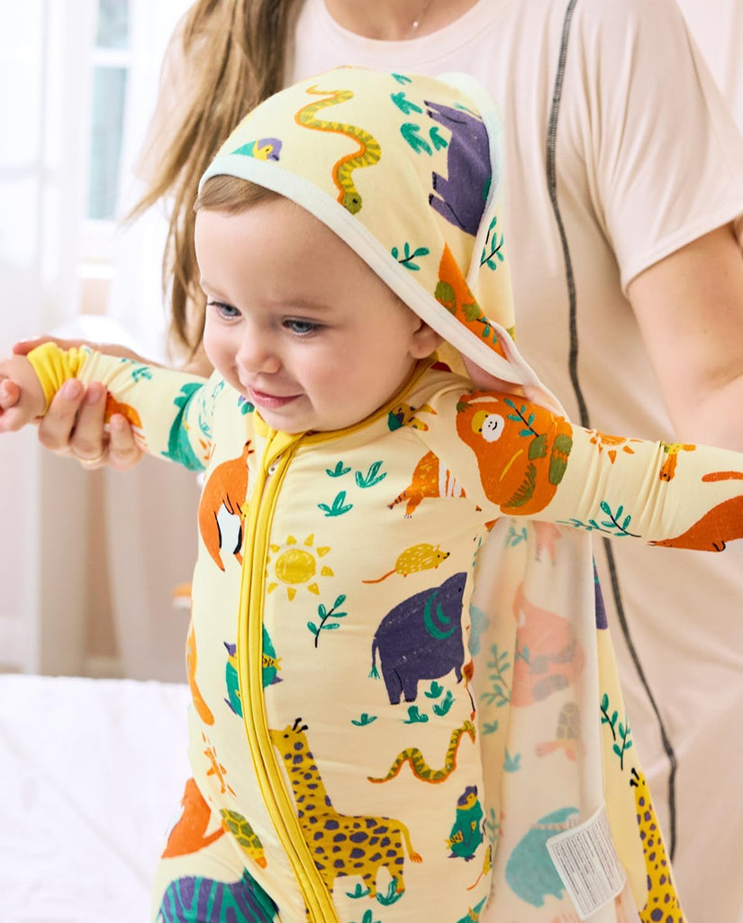 Viscose Baby Footie Pajama, Zipper Sleeper Boys Girls