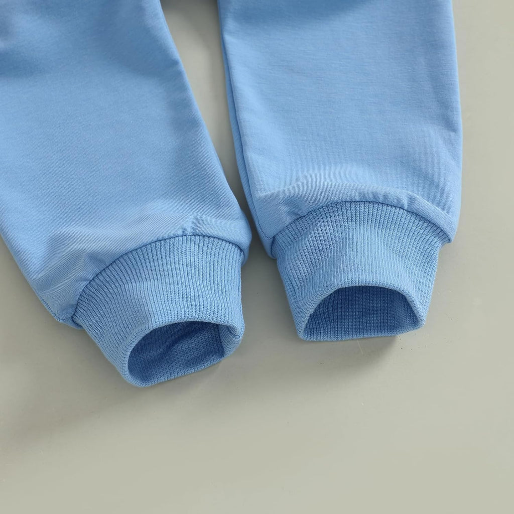 Baby Boy Fall Winter Clothes Toddler Kids Solid Outfits Vehicle Long Sleeve Sweatshirt Tops + Joggers Pants Set