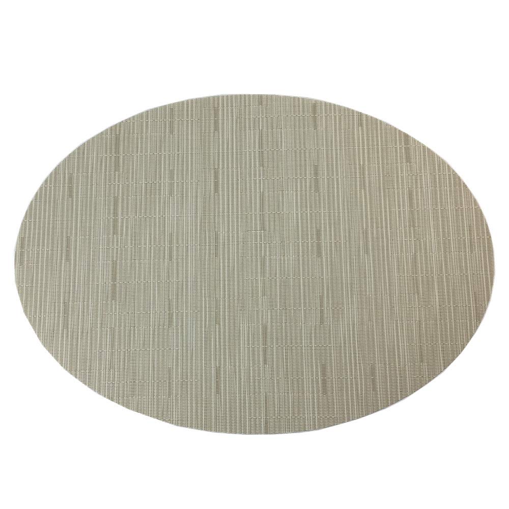 Oval Placemats Set of 4 for Dining Table Washable, Cream