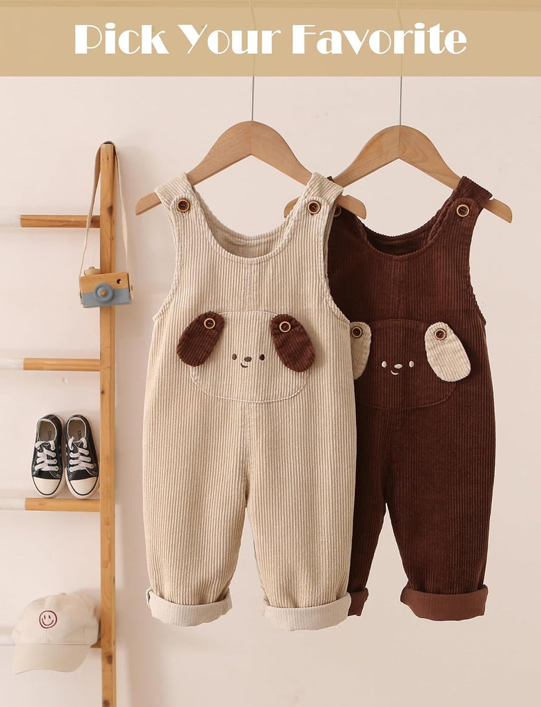 Baby Corduroy Overalls Toddler Boy Girl Fall Romper