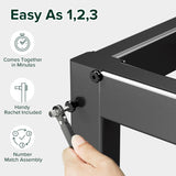 14 Inch Elias Metal Platform Bed Frame, Steel Support, No Box Spring Needed, Easy Assembly, Full