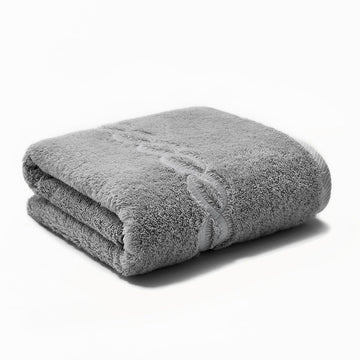 1000 Gram Grey Egyptian Cotton Oversize 63 x 31 Bath Towel, 1 Piece, Gray Towel Gray Chain