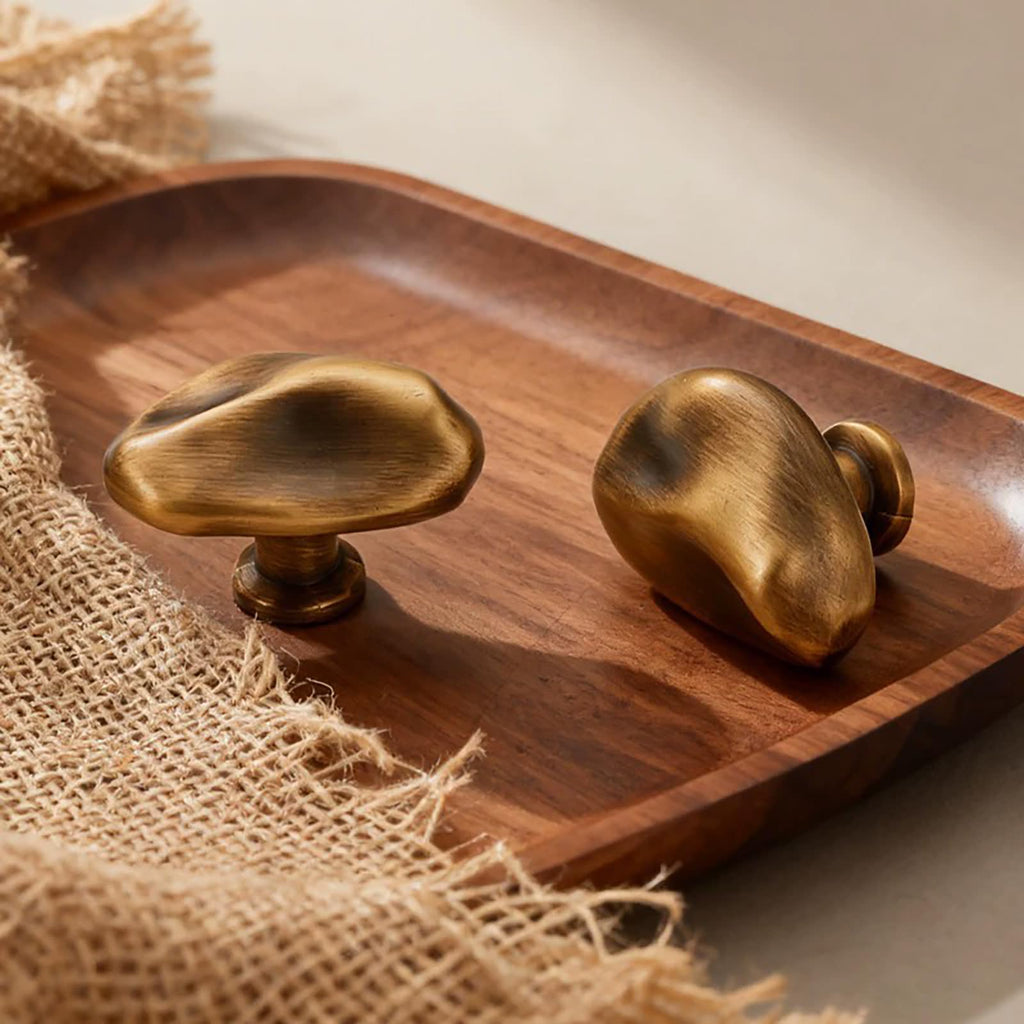Brushed Bronze Cabinet Knob Kitchen Drawer Pull Knobs Zinc Hardware Handle