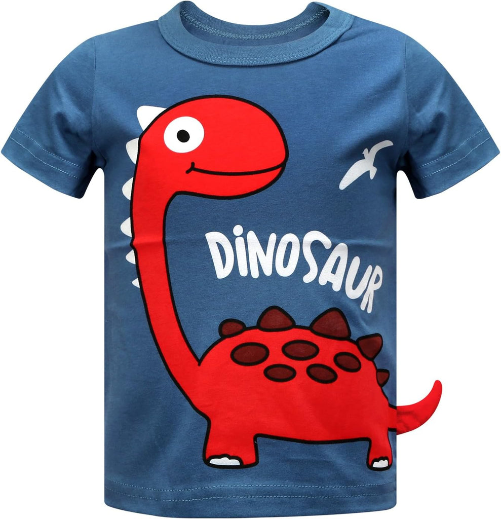 Toddler Boys Shirts Short-Sleeve Little Kids t Shirts Boys' Tops, Tees & Shirts Graphic TEE Age for Pack