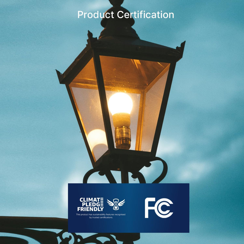 Dusk to Dawn Outdoor Sensor A19 LED Edison Bulbs, 9W (60W Eqv.), 800LM,Vintage Filament E26 Base, Auto On/Off