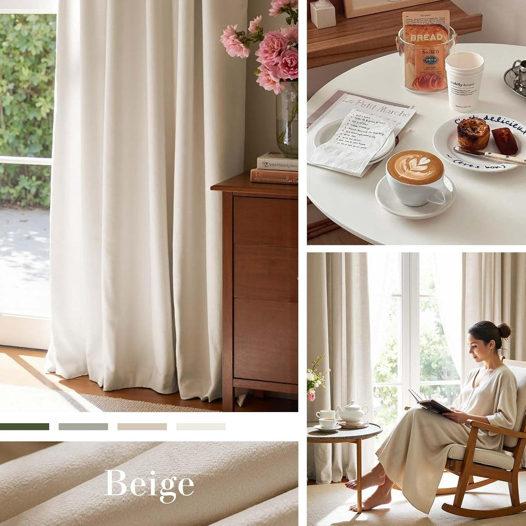 Velvet Blackout Curtains Thermal Insulated Room Window Drapes Super Soft Luxury Curtains for Living Room Bedroom Rod