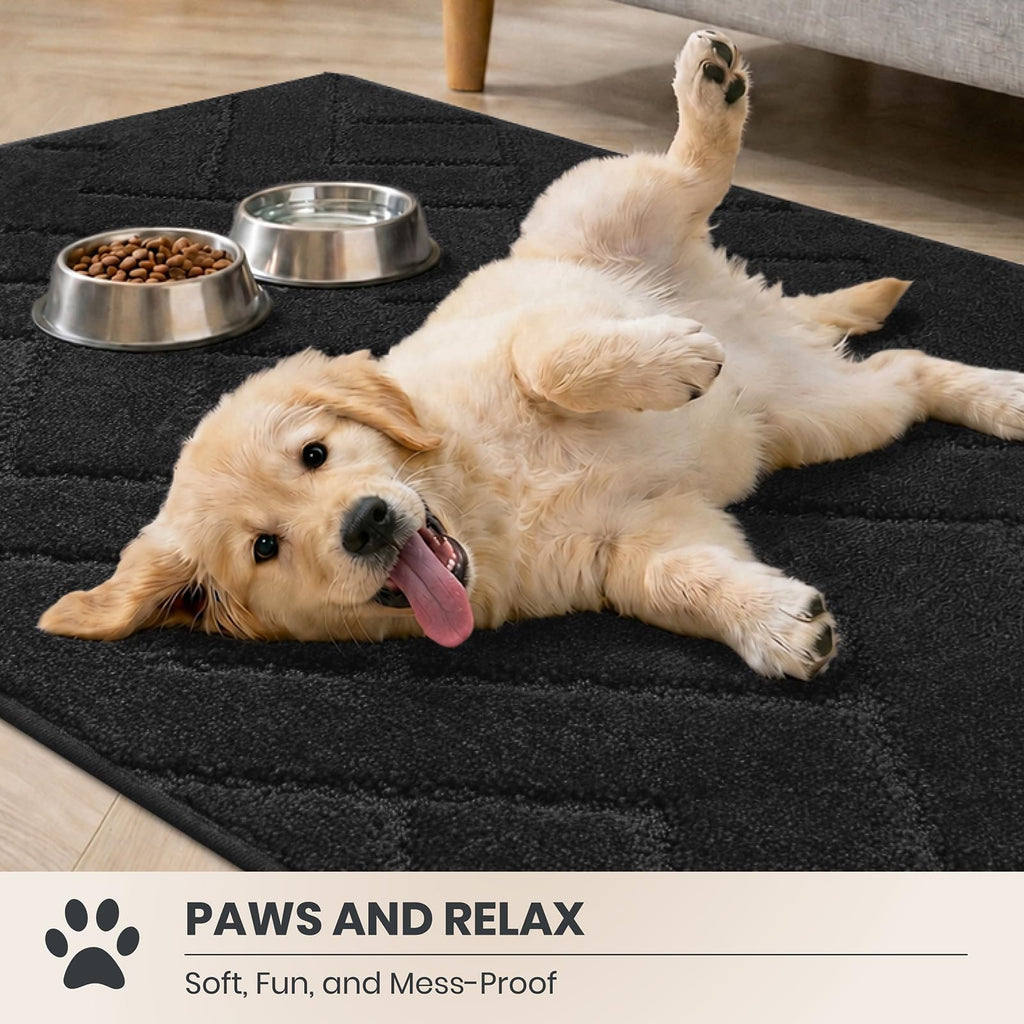 Hallway Runner Rug, 24" x 84", Black