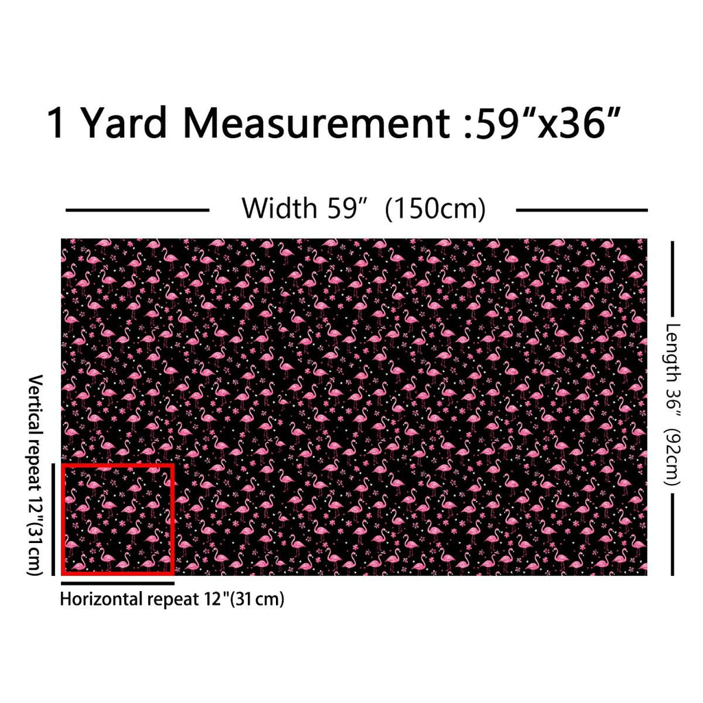 Flamingo Fabric By the Yard, 5 Yards