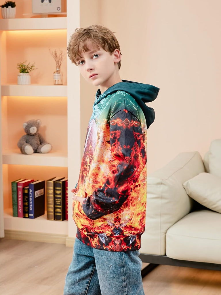 Boys Girls Hoodies Kids 3D Graphic Hooded Sweatshirts