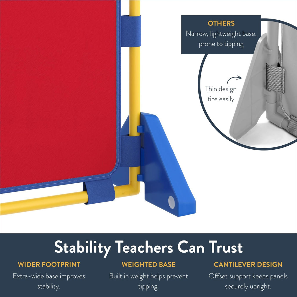 PlayPanel Room Divider 59.5" x 47.5", Red