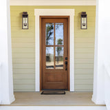 Outdoor Wall Sconce Light, 20 Inch Tall Transitional Exterior Wall Lighting with Clear Glass