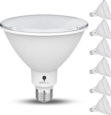 6 Pack High Power Outdoor PAR38 20W 250 Watt Equivalent 2800 Lumens Dimmable LED Flood Light Bulb Super Bright