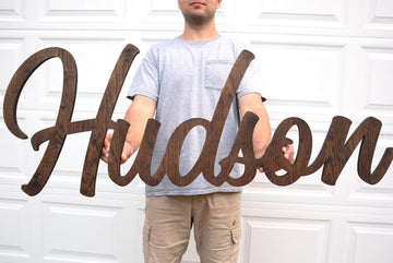 Personalized Wooden Name Sign Cutout Wall Letters Customized Baby Name Sign Kid Room Decor Baby Nursery Name Wood