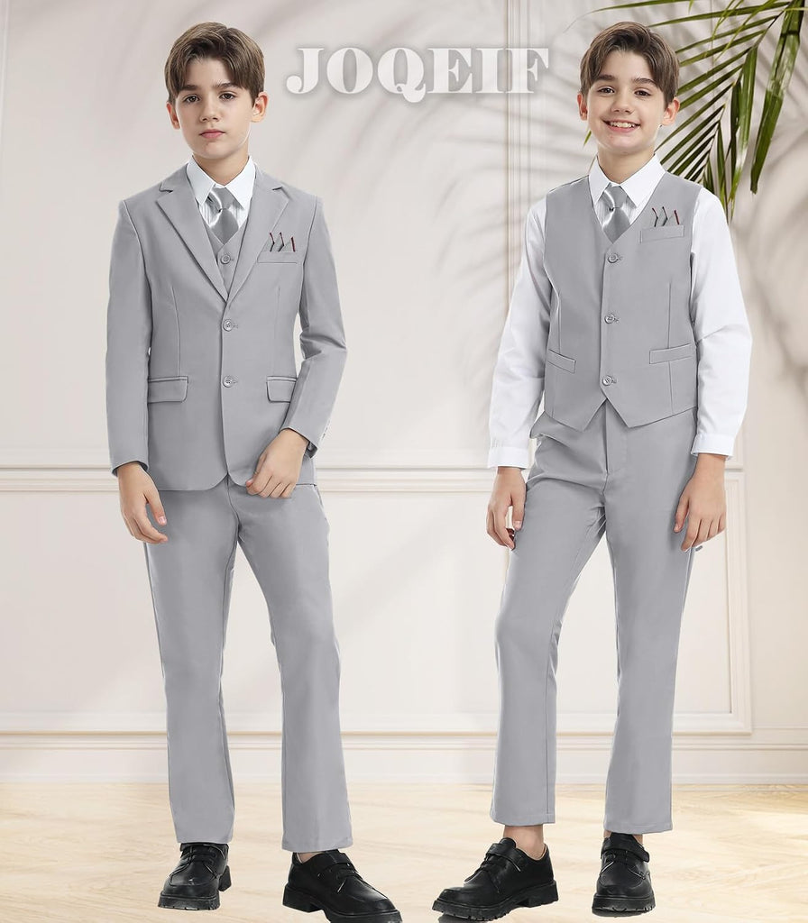 Boys Suits Formal Slim Fit Wedding Ring Bearer Outfit Dress Tuxedo Suit Set