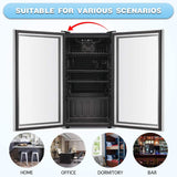 Beverage Refrigerator Cooler -120 Can Mini Fridge Glass Door for Soda Beer or Wi