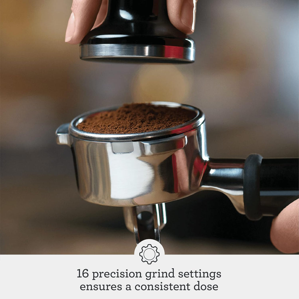 BES870XL Barista Express Espresso Machine, Brushed Stainless Steel | Craft café-quality espresso shots, lattes and