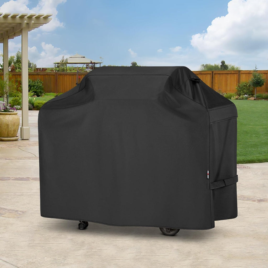 Grill Cover 55 Inch for Outdoor Grill, Heavy Duty Waterproof BBQ Cover with Side Handles and Air Vents, Weather