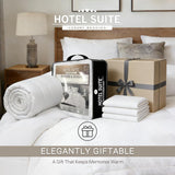 Feather Down Comforter, Natural Fluffy Duvet Insert, Luxurious Hotel Collection Quilts, All Season B