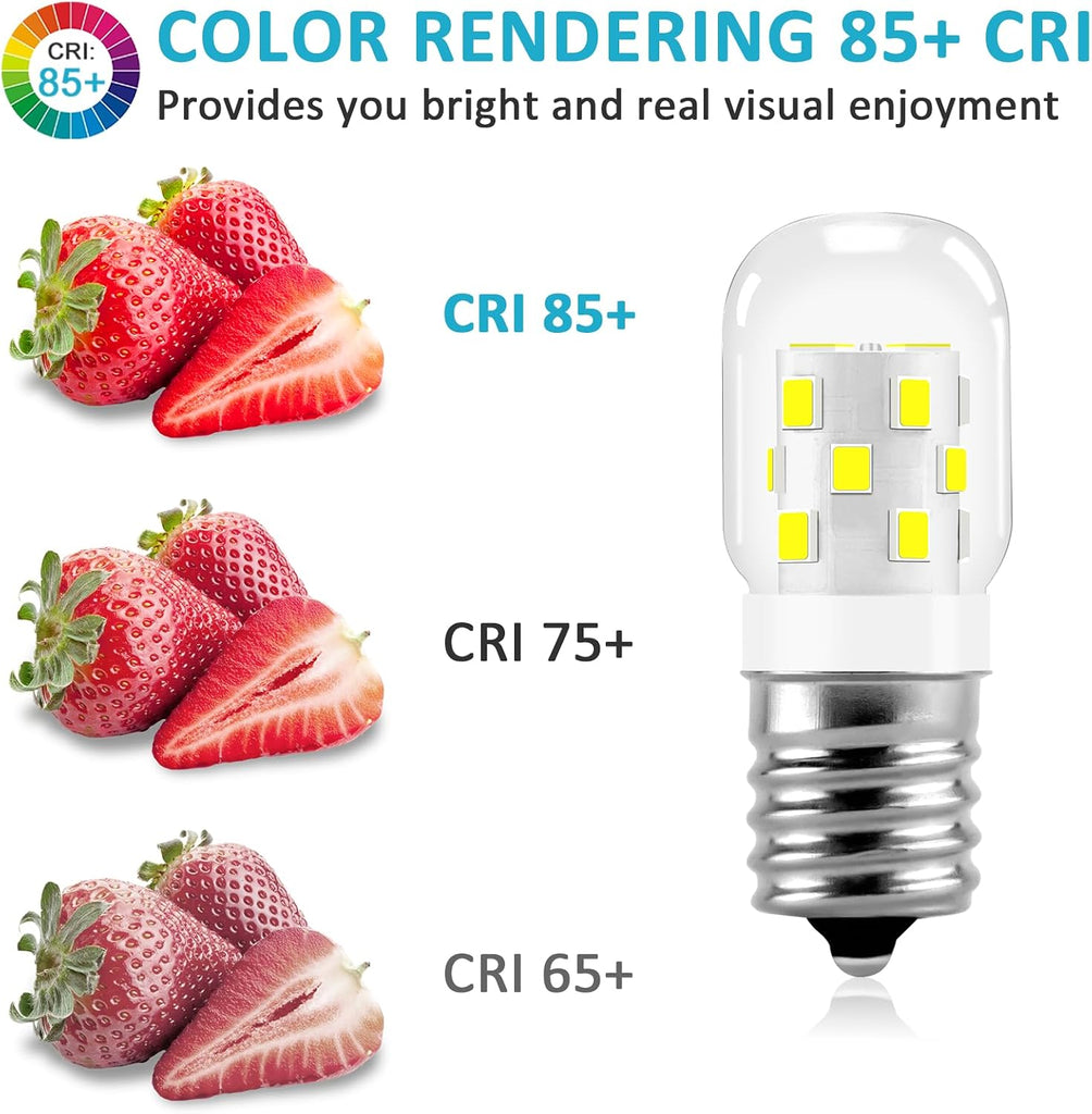E17 LED Bulb Microwave Oven Appliance Light Bulb Super Power Saving Multiple Purpose Under Hood Over Stove
