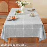 52 x 70 Cloth Tablecloths Rectangular Blue Table Coth Rectangle Table Summer Farmhouse Cotton Tablec