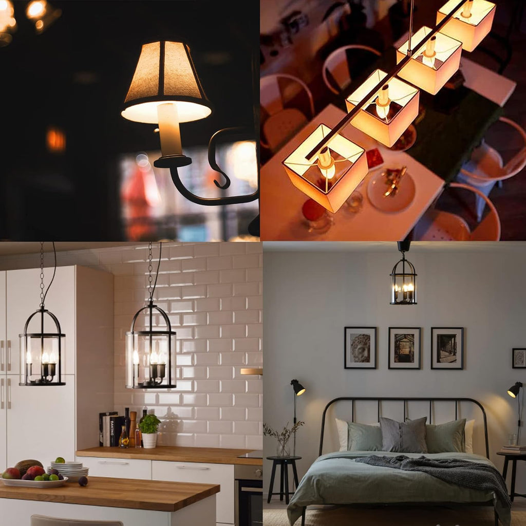 E26 Candelabra Bulb 40W Equivalent Dimmable Chandelier Light Bulbs