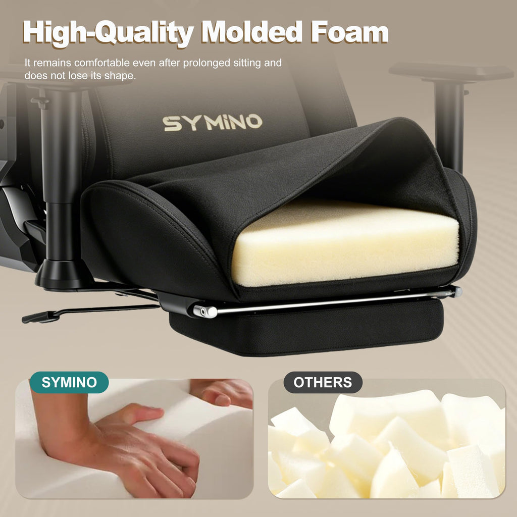 Ergonomic Gaming Chair with 155° Recline & Footrest