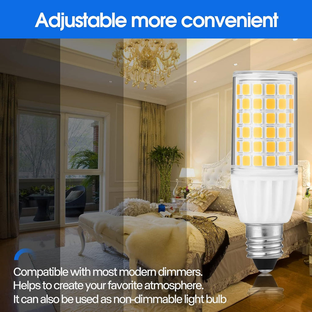 5W JD T4 LED Bulb Dimmable Mini Candelabra - E11 Base 50 Watt Equivalence UL Certification Ceilings, Ceiling Fans