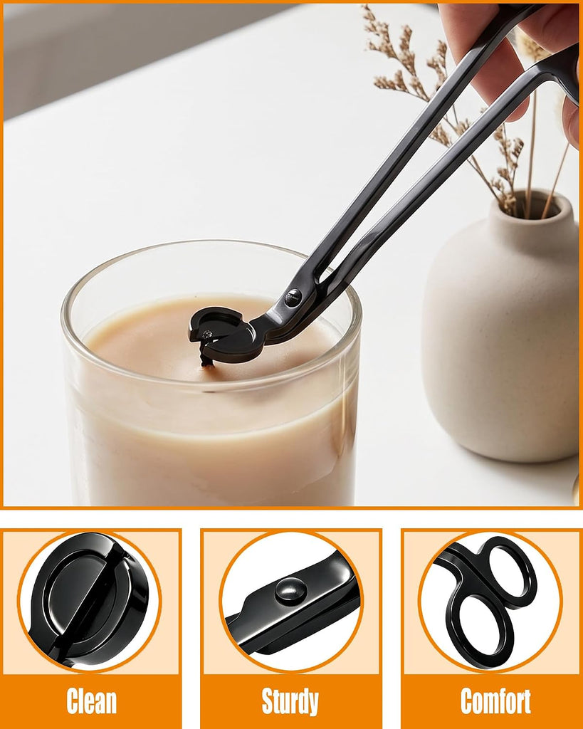 5 in 1 Candle Accessory Set, Matte Black