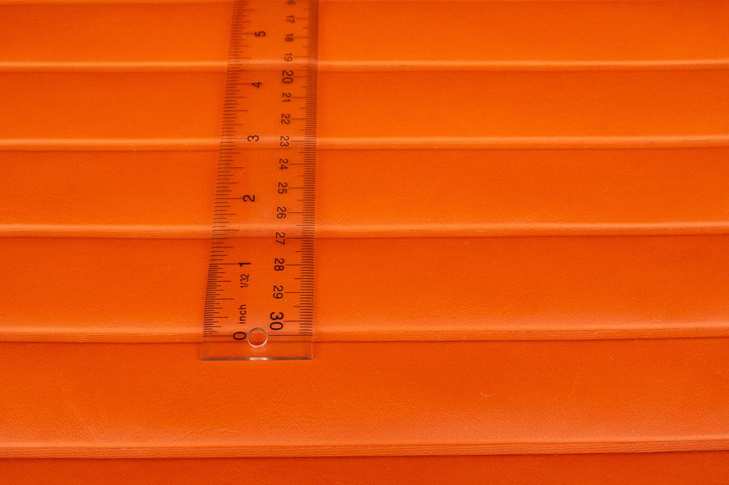 Pleated Bright Orange 54" Wide By the Yard Boat Auto
