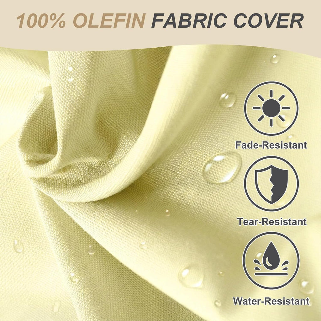 52x20 Inch Outdoor Adirondack Chair Cushion, Fade-Resistant and Water-Resistant Olefin Fabric Patio Chair Cushions