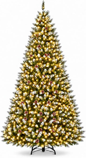 Pre-Lit Artificial Christmas Tree, 900 Lights, 1800 Tips