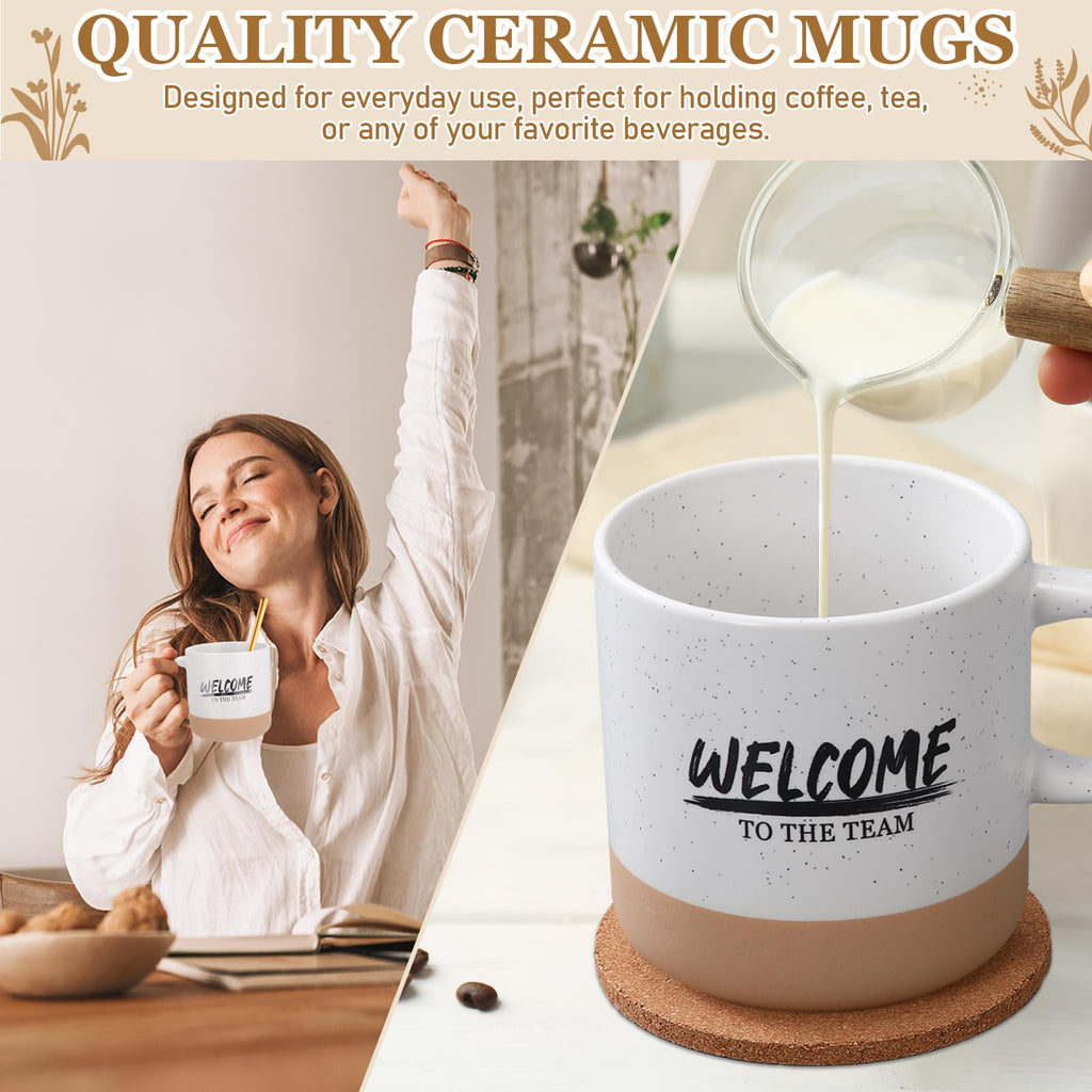 7 Pcs Welcome to The Team Gift Employee Appreciation Set, Brown